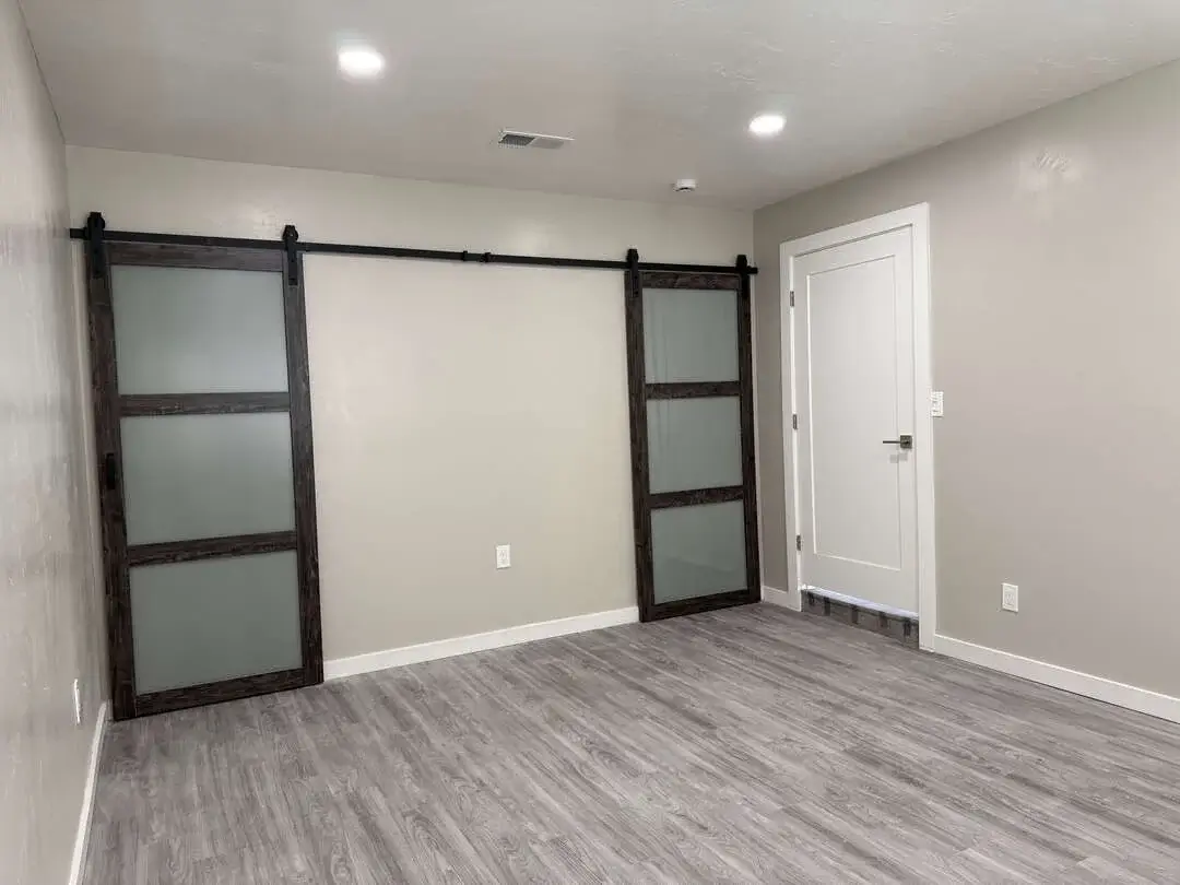 Unit Renovation: Bedroom with Barn Doors