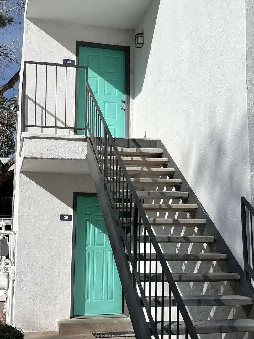 Exterior Painting: Unit Doors & Railings